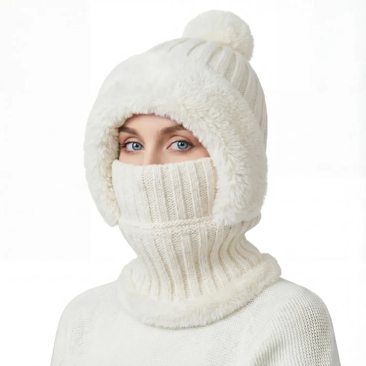 FAVU Cozy™ 3'ü 1 Arada Peluş Kışlık Bere