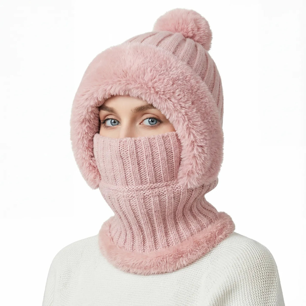 FAVU Cozy™ 3'ü 1 Arada Peluş Kışlık Bere
