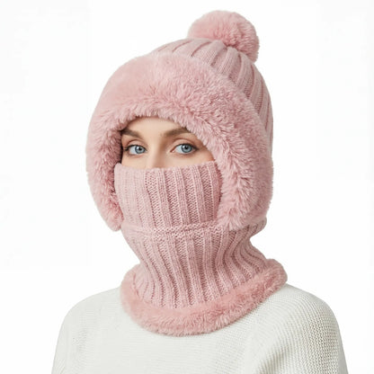 FAVU Cozy™ 3'ü 1 Arada Peluş Kışlık Bere